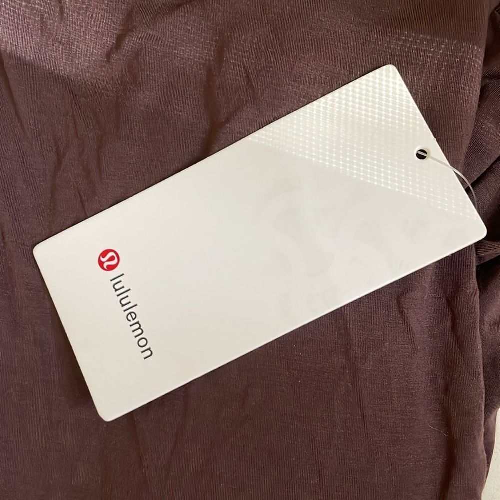 NWT LULULEMON Modal Pleated Back Long Sleeve Shirt FRENCH PRESS BROWN FLOWY 4 6 - Picture 4 of 4